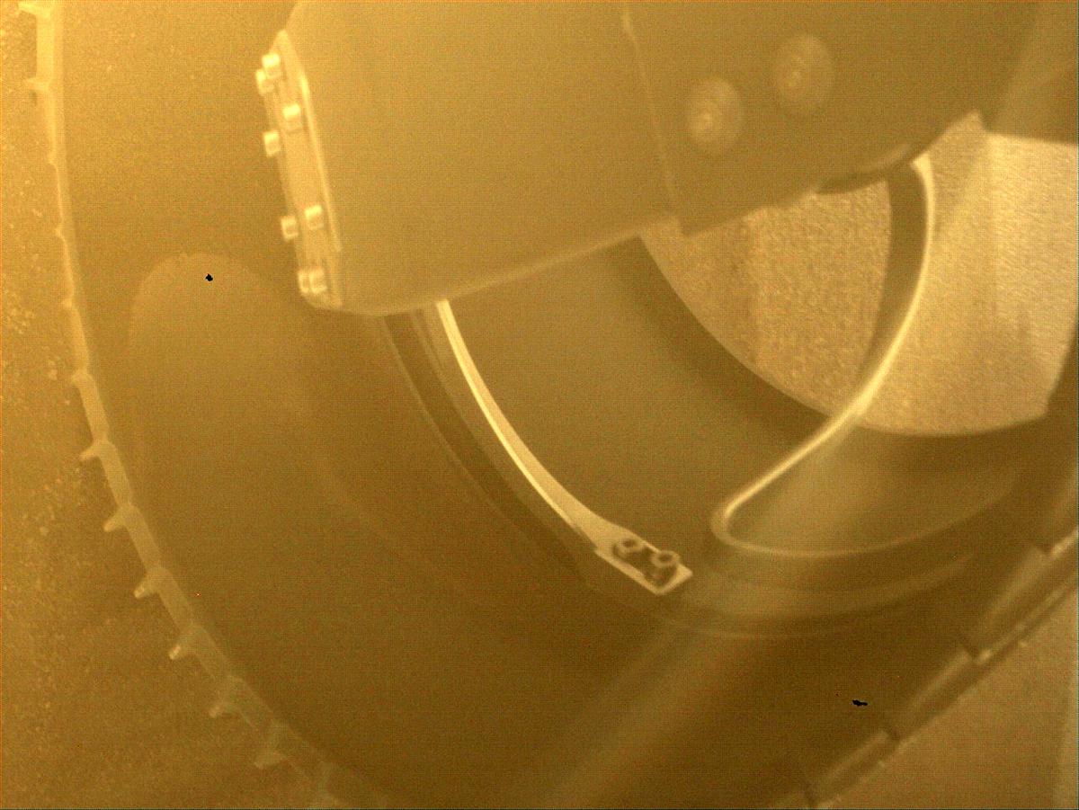 This image was taken by REAR_HAZCAM_RIGHT onboard NASA's Mars rover Perseverance on Sol 316