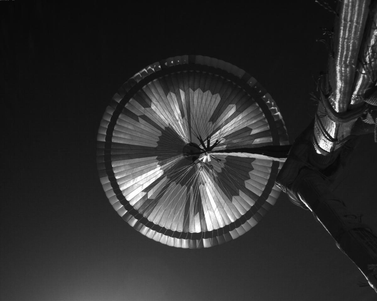 This image was taken by EDL_PUCAM2 onboard NASA's Mars rover Perseverance on Sol 318