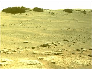 View image taken on Mars, Mars Perseverance Sol 320: Front Left Hazard Avoidance Camera (Hazcam)