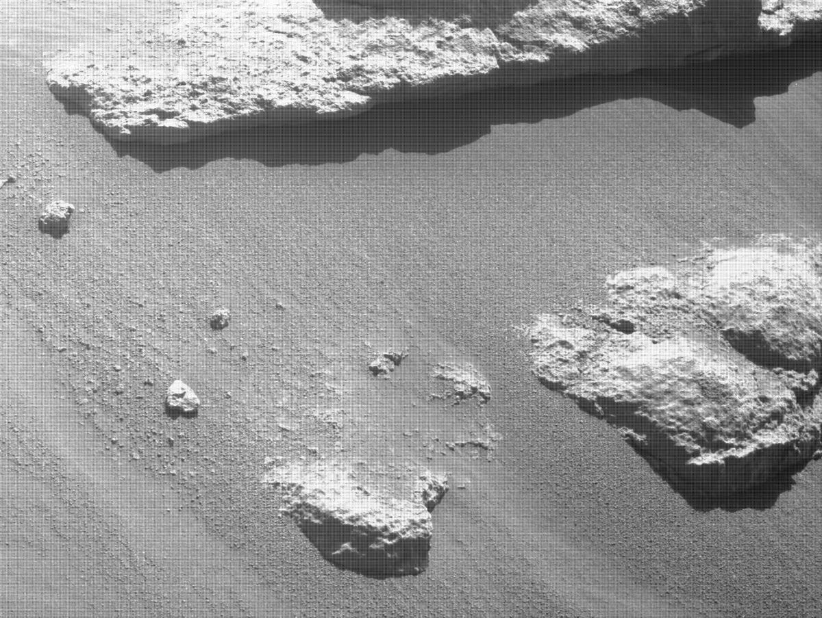 This image was taken by FRONT_HAZCAM_RIGHT_A onboard NASA's Mars rover Perseverance on Sol 320