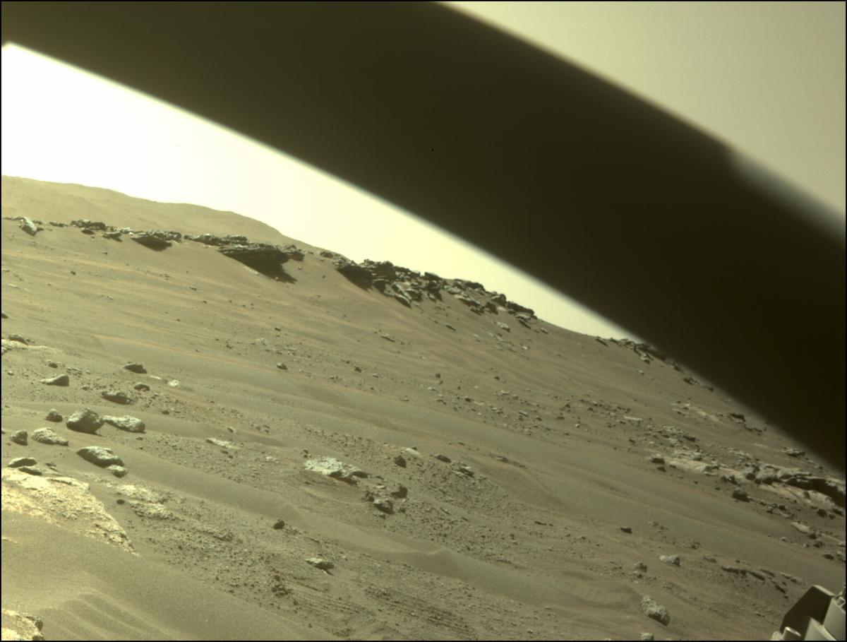 This image was taken by FRONT_HAZCAM_RIGHT_A onboard NASA's Mars rover Perseverance on Sol 320