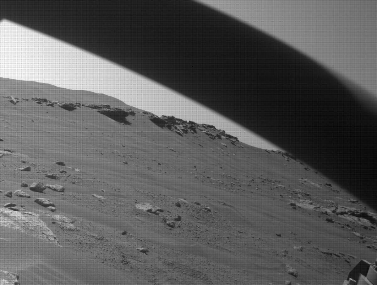 This image was taken by FRONT_HAZCAM_RIGHT_A onboard NASA's Mars rover Perseverance on Sol 322