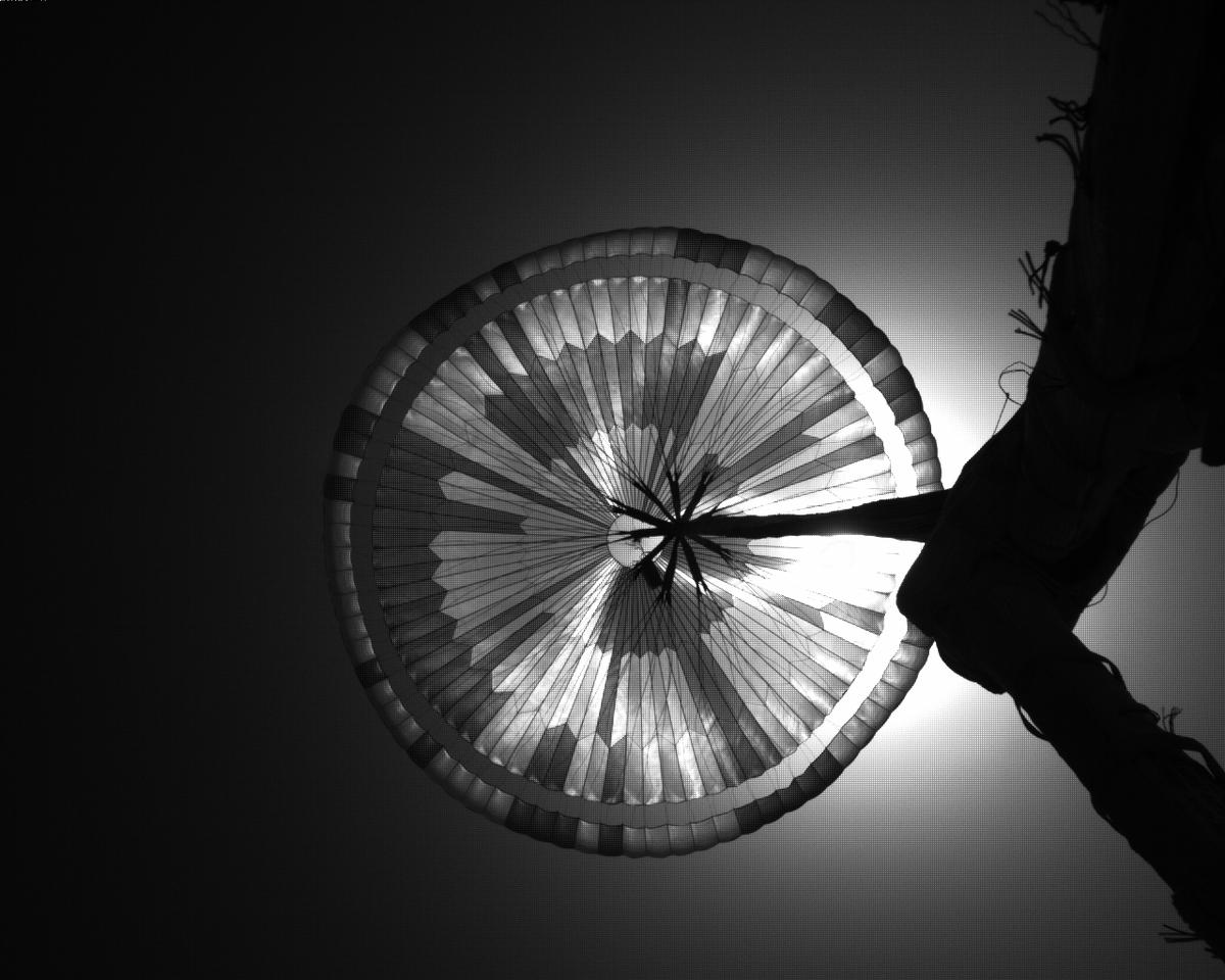 This image was taken by EDL_PUCAM2 onboard NASA's Mars rover Perseverance on Sol 323