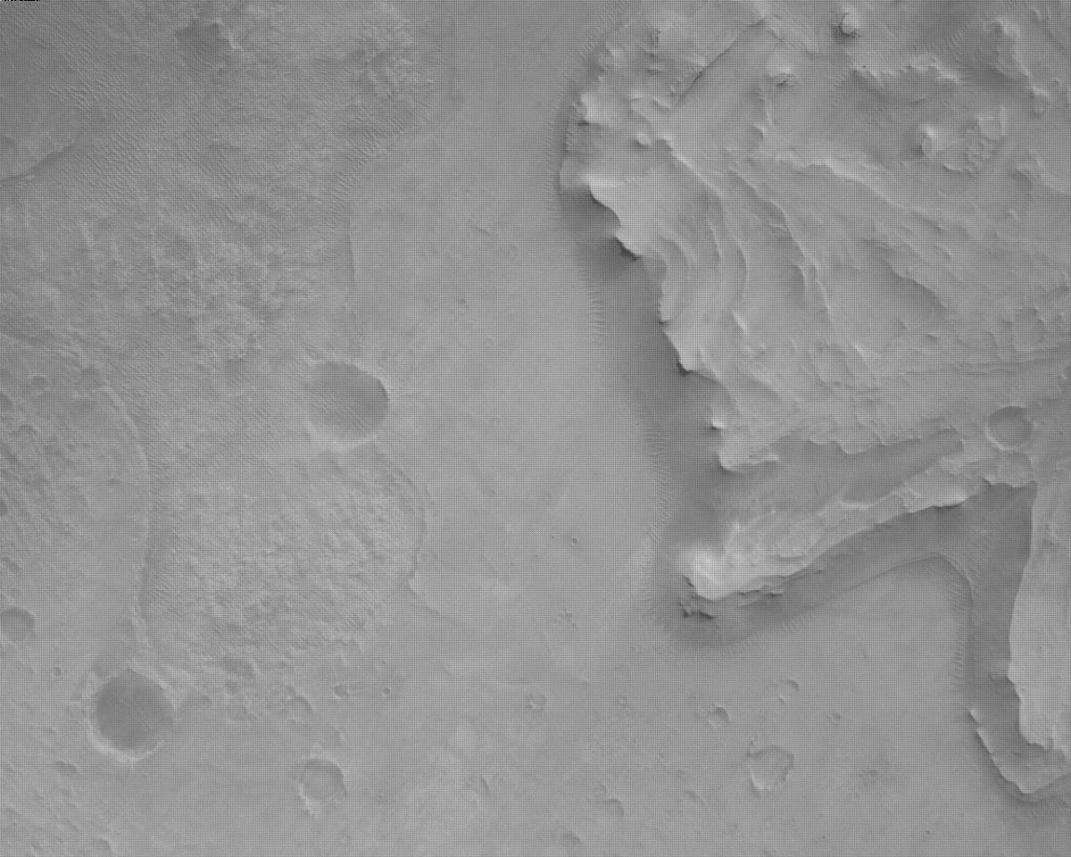 This image was taken by EDL_RDCAM onboard NASA's Mars rover Perseverance on Sol 325