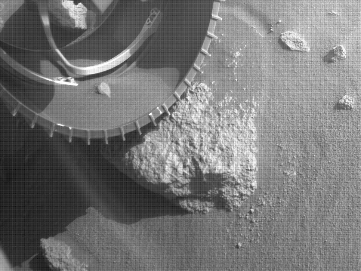 This image was taken by FRONT_HAZCAM_LEFT_A onboard NASA's Mars rover Perseverance on Sol 325