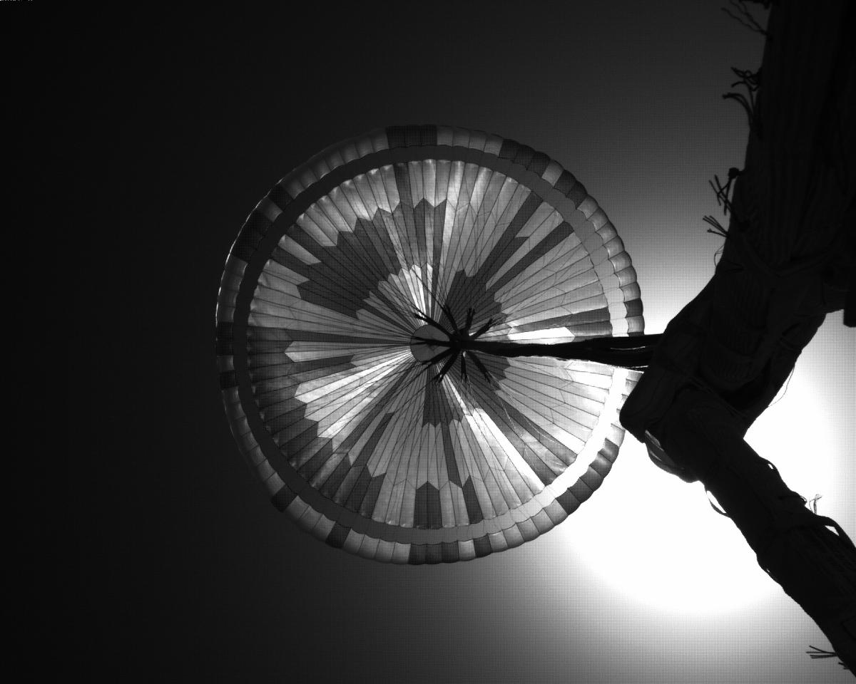 This image was taken by EDL_PUCAM2 onboard NASA's Mars rover Perseverance on Sol 328