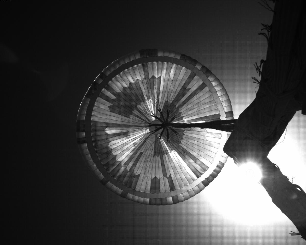 This image was taken by EDL_PUCAM2 onboard NASA's Mars rover Perseverance on Sol 328