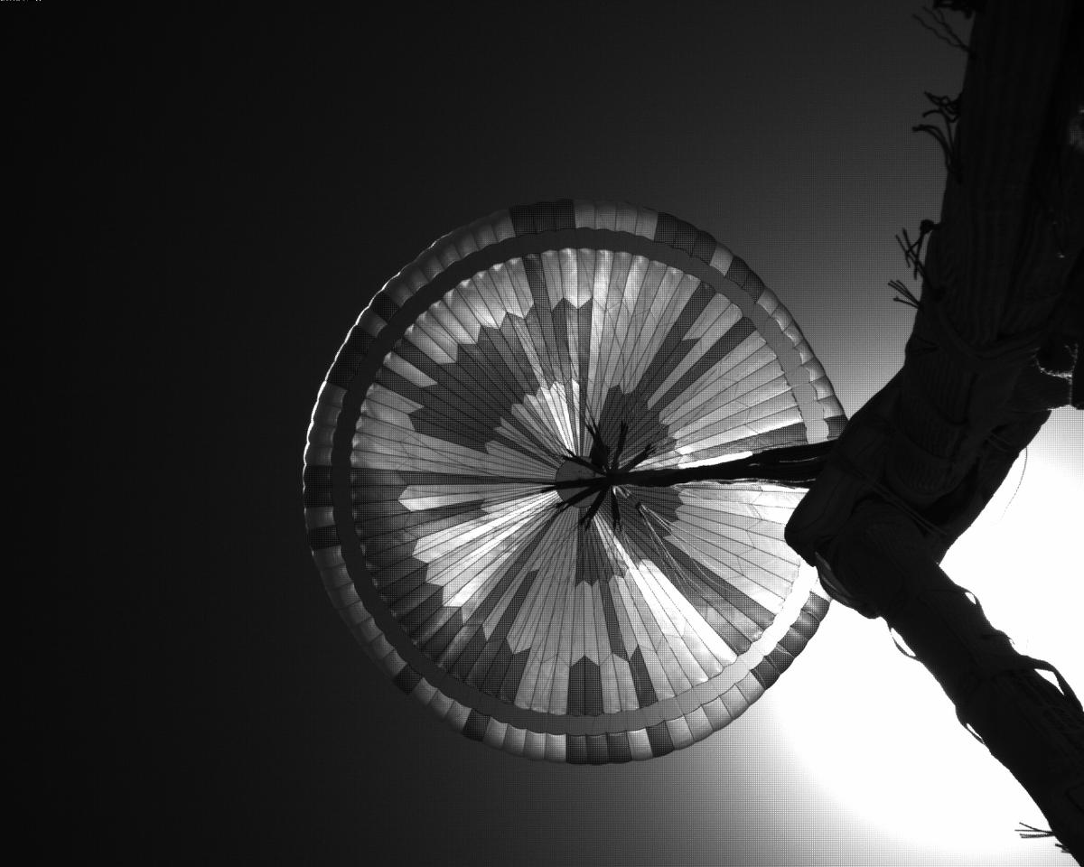 This image was taken by EDL_PUCAM2 onboard NASA's Mars rover Perseverance on Sol 328