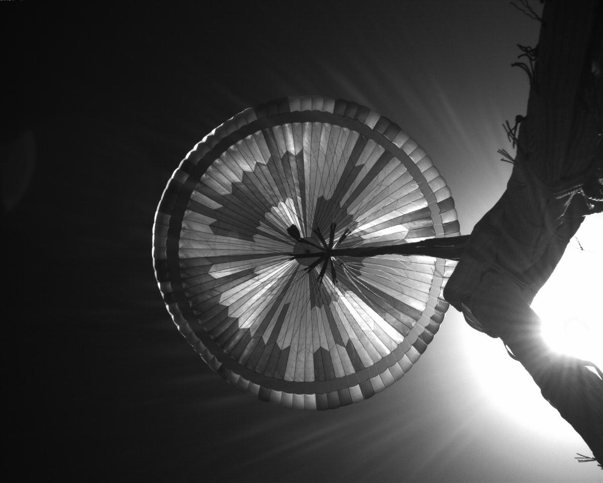 This image was taken by EDL_PUCAM2 onboard NASA's Mars rover Perseverance on Sol 328