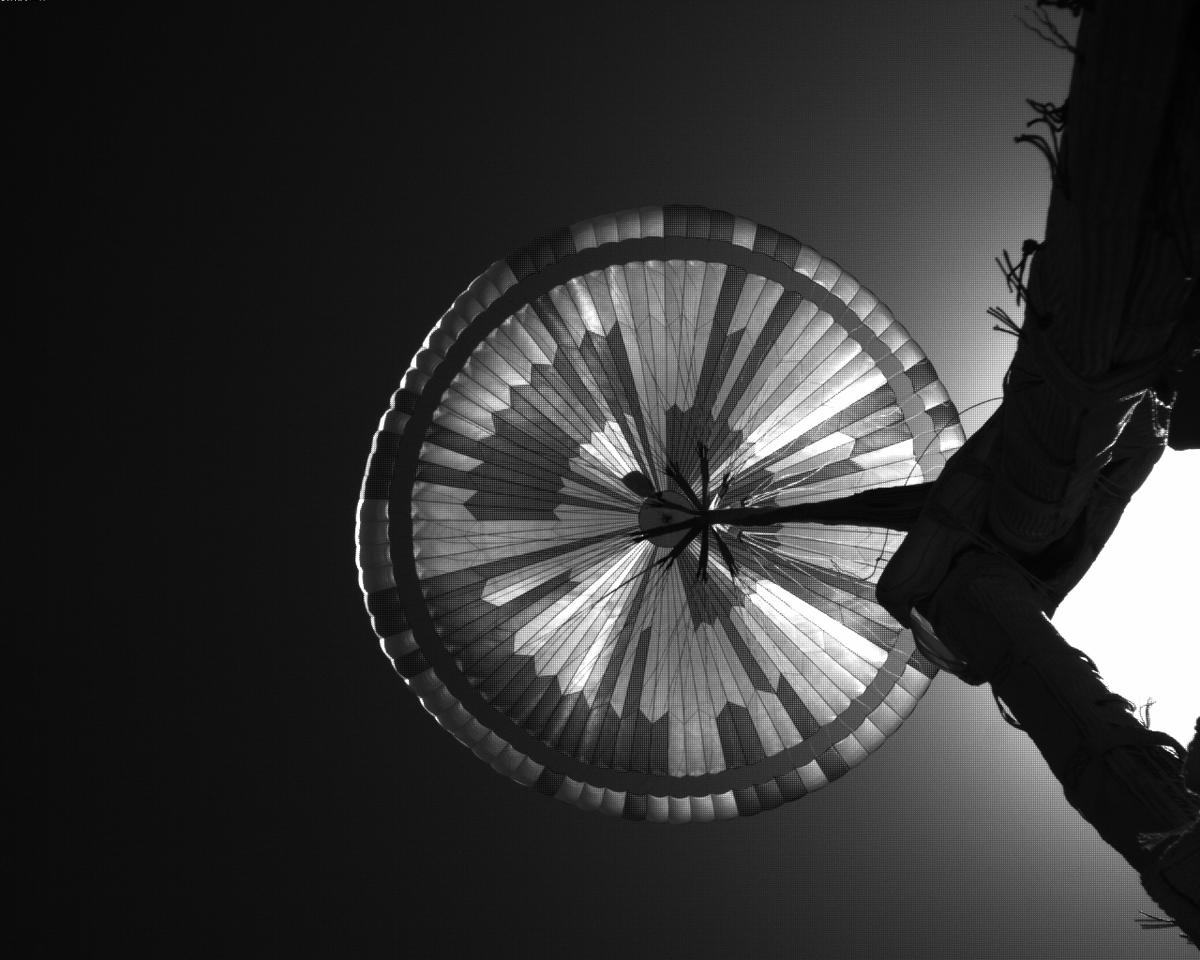 This image was taken by EDL_PUCAM2 onboard NASA's Mars rover Perseverance on Sol 328