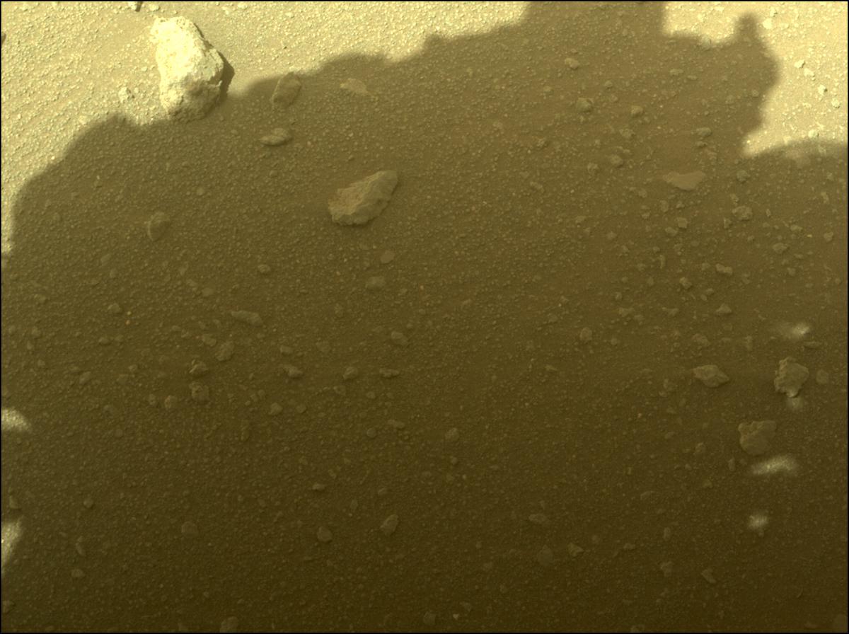 This image was taken by FRONT_HAZCAM_RIGHT_A onboard NASA's Mars rover Perseverance on Sol 330