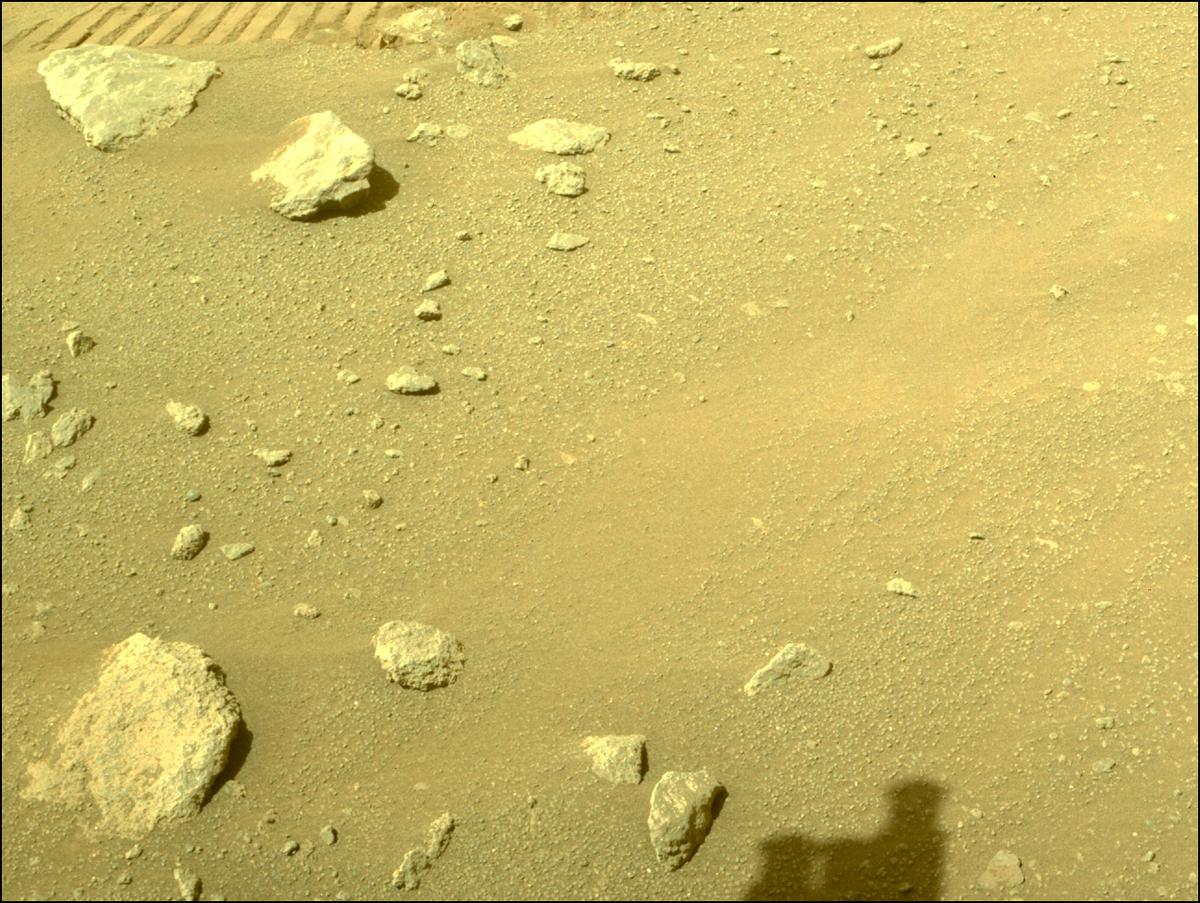 This image was taken by FRONT_HAZCAM_RIGHT_A onboard NASA's Mars rover Perseverance on Sol 330