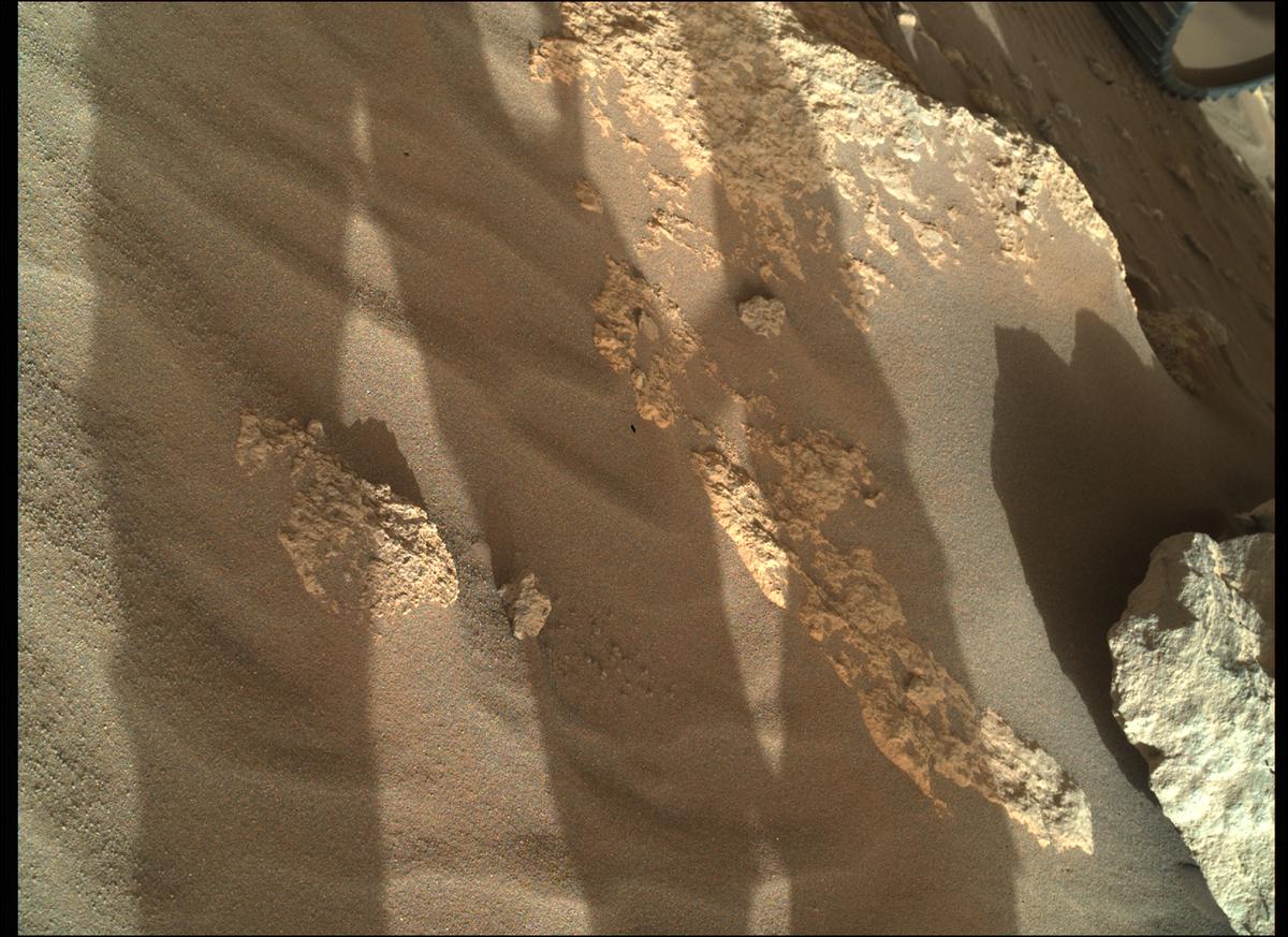This image was taken by SHERLOC_WATSON onboard NASA's Mars rover Perseverance on Sol 330