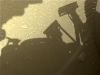 View image taken on Mars, Mars Perseverance Sol 331: Front Left Hazard Avoidance Camera (Hazcam)