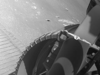 View image taken on Mars, Mars Perseverance Sol 331: Front Right Hazard Avoidance Camera (Hazcam)