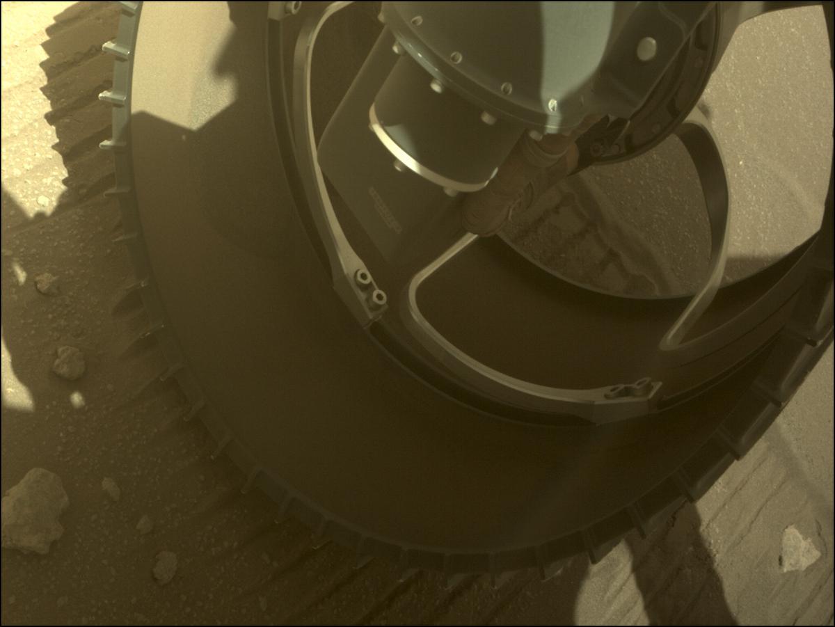 This image was taken by FRONT_HAZCAM_RIGHT_A onboard NASA's Mars rover Perseverance on Sol 331