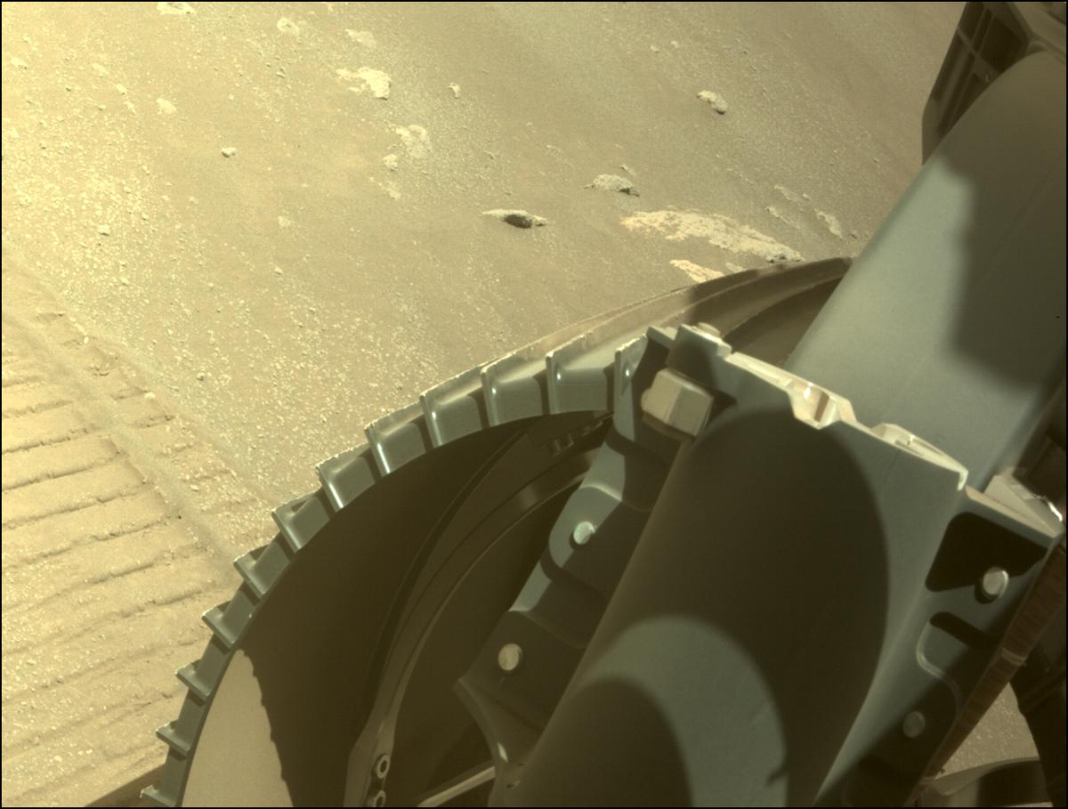 This image was taken by FRONT_HAZCAM_RIGHT_A onboard NASA's Mars rover Perseverance on Sol 331