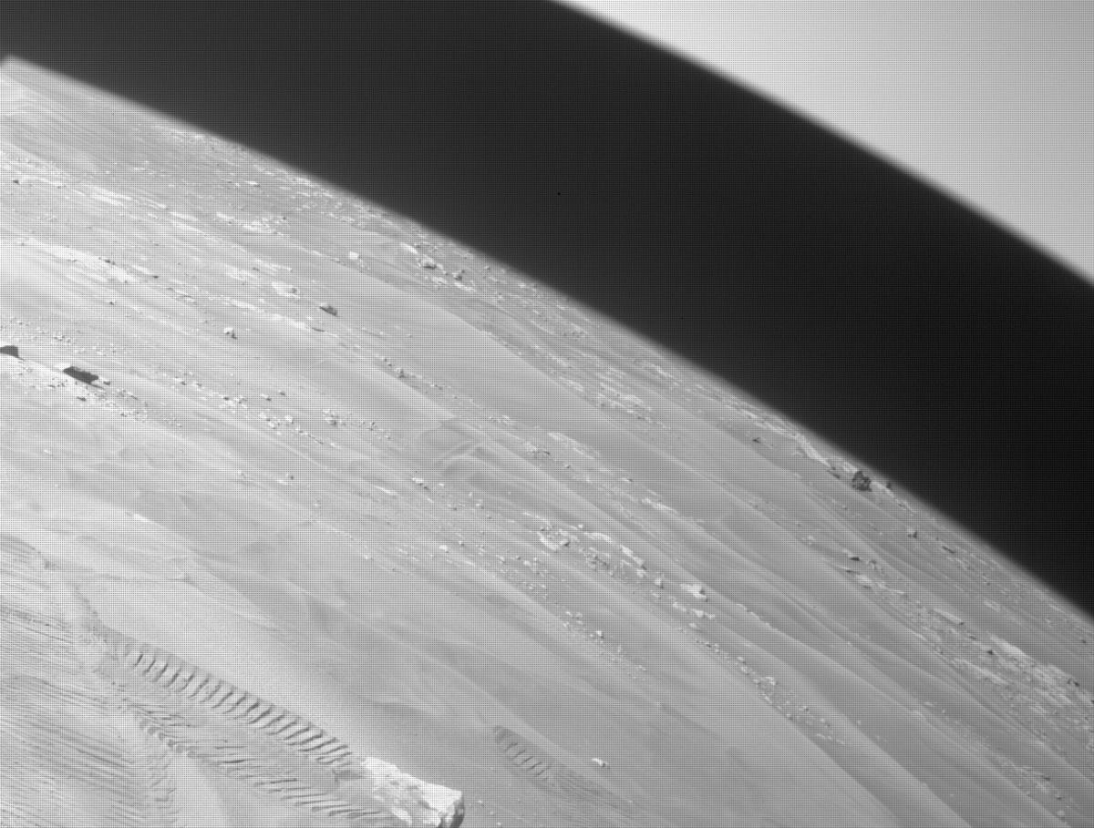 This image was taken by FRONT_HAZCAM_RIGHT_A onboard NASA's Mars rover Perseverance on Sol 333