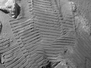 View image taken on Mars, Mars Perseverance Sol 333: Right Navigation Camera (Navcam)