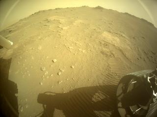 View image taken on Mars, Mars Perseverance Sol 333: Rear Right Hazard Avoidance Camera (Hazcam)