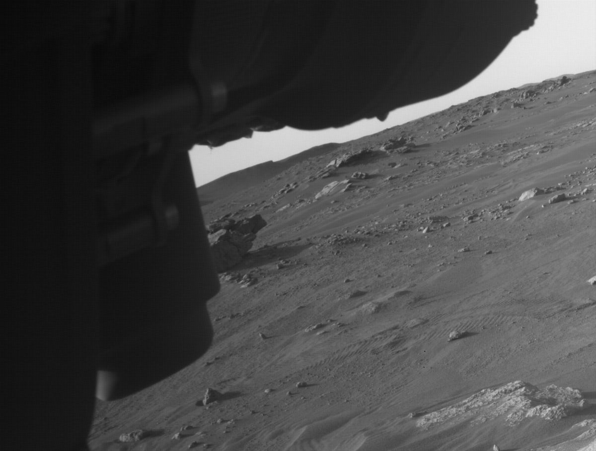 This image was taken by FRONT_HAZCAM_LEFT_A onboard NASA's Mars rover Perseverance on Sol 335