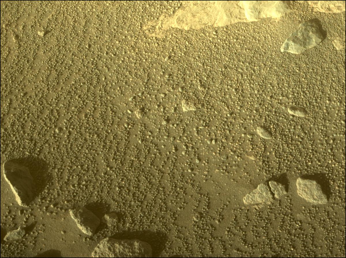 This image was taken by FRONT_HAZCAM_RIGHT_A onboard NASA's Mars rover Perseverance on Sol 335