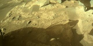 View image taken on Mars, Mars Perseverance Sol 337: Front Left Hazard Avoidance Camera (Hazcam)