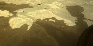 View image taken on Mars, Mars Perseverance Sol 337: Front Right Hazard Avoidance Camera (Hazcam)
