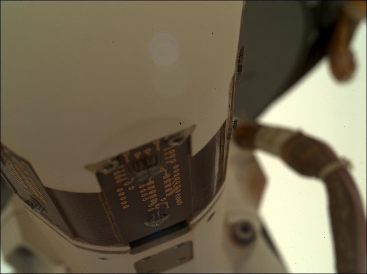 This image was taken by SHERLOC_WATSON onboard NASA's Mars rover Perseverance on Sol 339