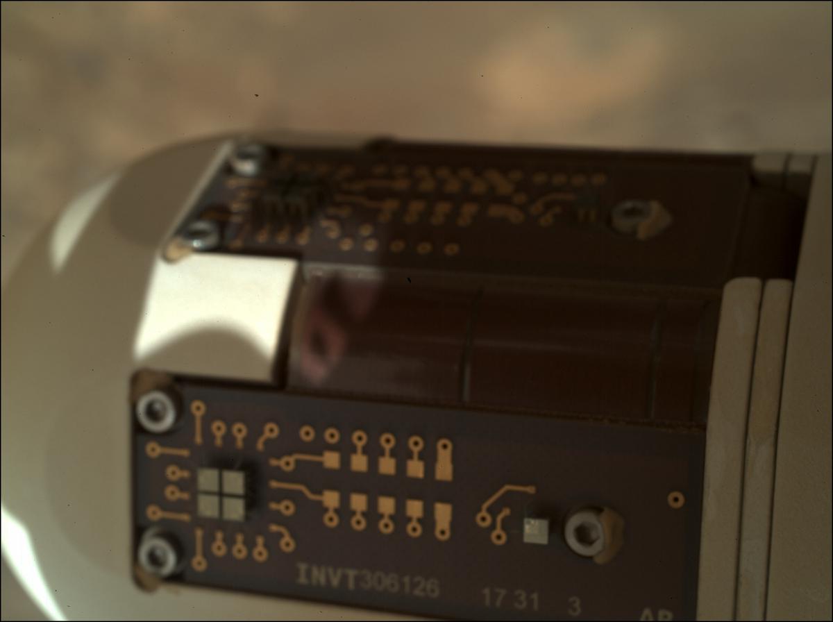 This image was taken by SHERLOC_WATSON onboard NASA's Mars rover Perseverance on Sol 339