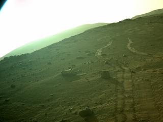 View image taken on Mars, Mars Perseverance Sol 341: Left Navigation Camera (Navcam)
