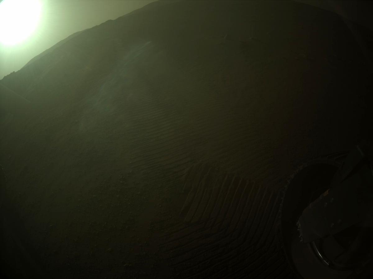 This image was taken by REAR_HAZCAM_RIGHT onboard NASA's Mars rover Perseverance on Sol 341