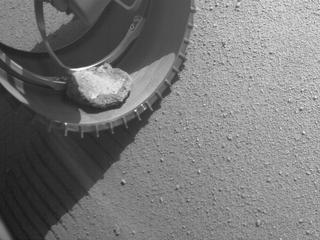 View image taken on Mars, Mars Perseverance Sol 343: Front Left Hazard Avoidance Camera (Hazcam)