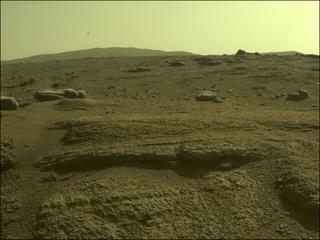 View image taken on Mars, Mars Perseverance Sol 343: Front Right Hazard Avoidance Camera (Hazcam)