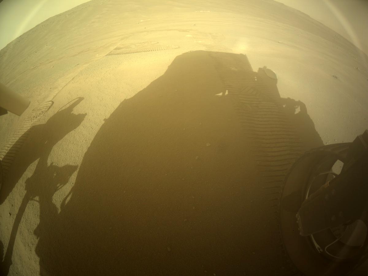 This image was taken by REAR_HAZCAM_RIGHT onboard NASA's Mars rover Perseverance on Sol 343