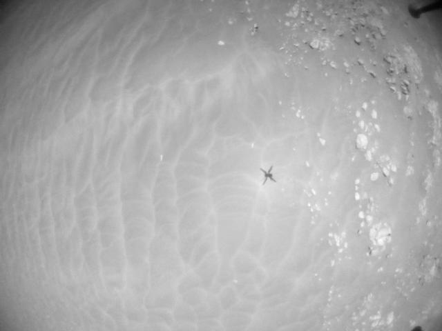 This image was taken by HELI_NAV onboard NASA's Mars rover Perseverance on Sol 345