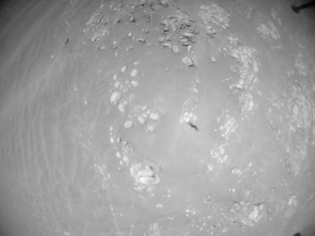 This image was taken by HELI_NAV onboard NASA's Mars rover Perseverance on Sol 345