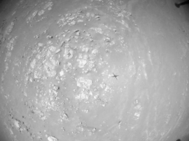 This image was taken by HELI_NAV onboard NASA's Mars rover Perseverance on Sol 345