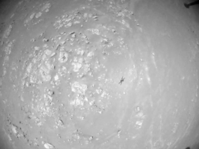 This image was taken by HELI_NAV onboard NASA's Mars rover Perseverance on Sol 345