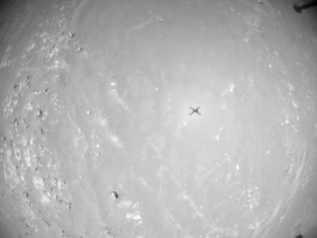 This image was taken by HELI_NAV onboard NASA's Mars rover Perseverance on Sol 345