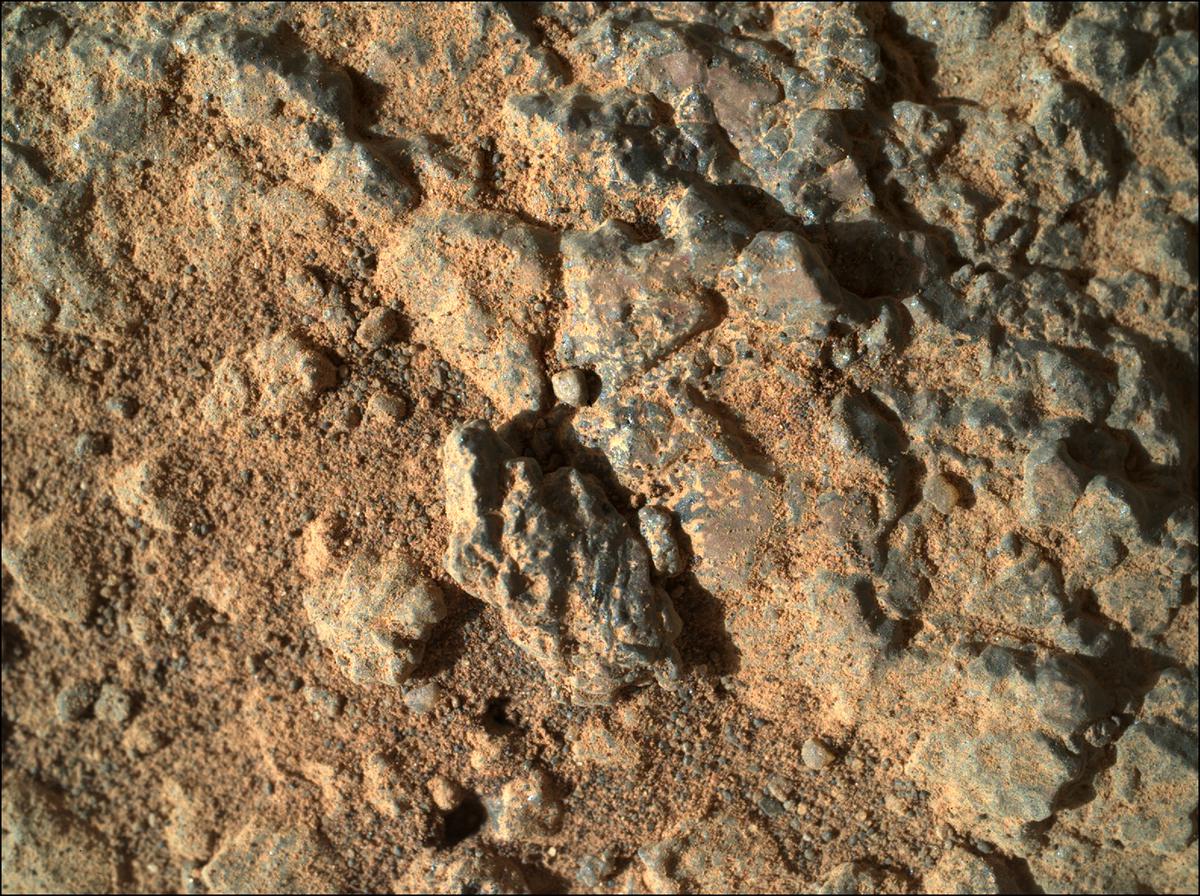 This image was taken by SHERLOC_WATSON onboard NASA's Mars rover Perseverance on Sol 345