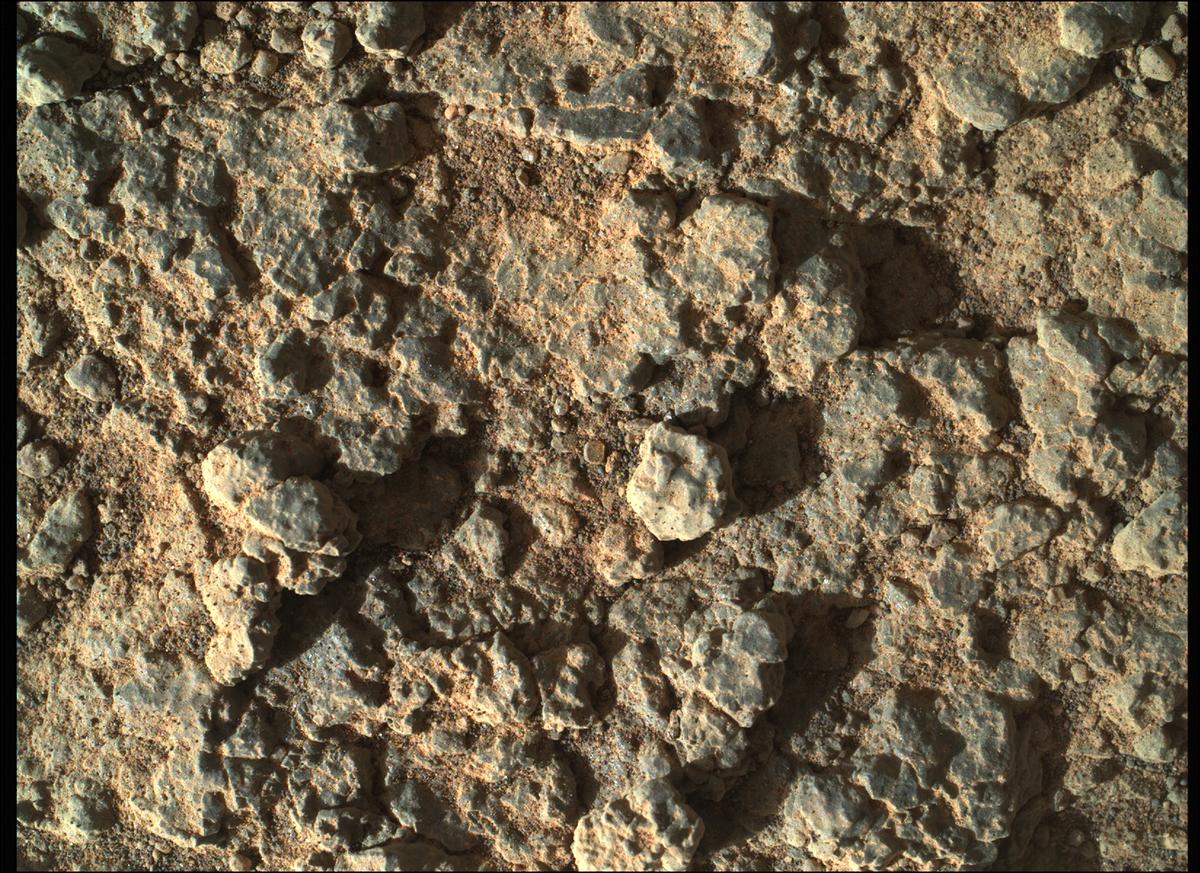 This image was taken by SHERLOC_WATSON onboard NASA's Mars rover Perseverance on Sol 345