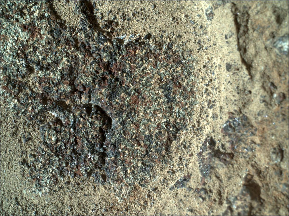 This image was taken by SHERLOC_WATSON onboard NASA's Mars rover Perseverance on Sol 347