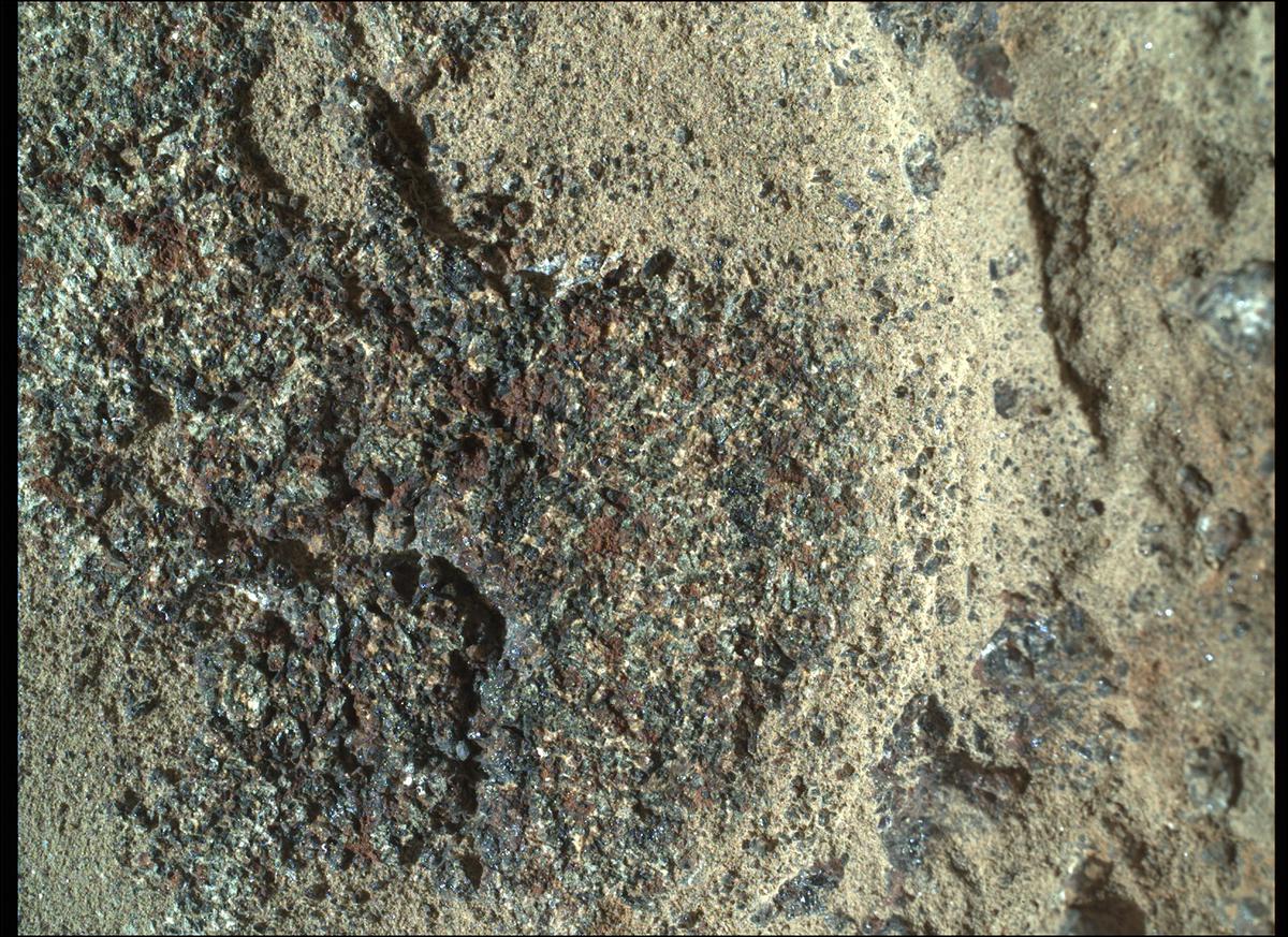 This image was taken by SHERLOC_WATSON onboard NASA's Mars rover Perseverance on Sol 347