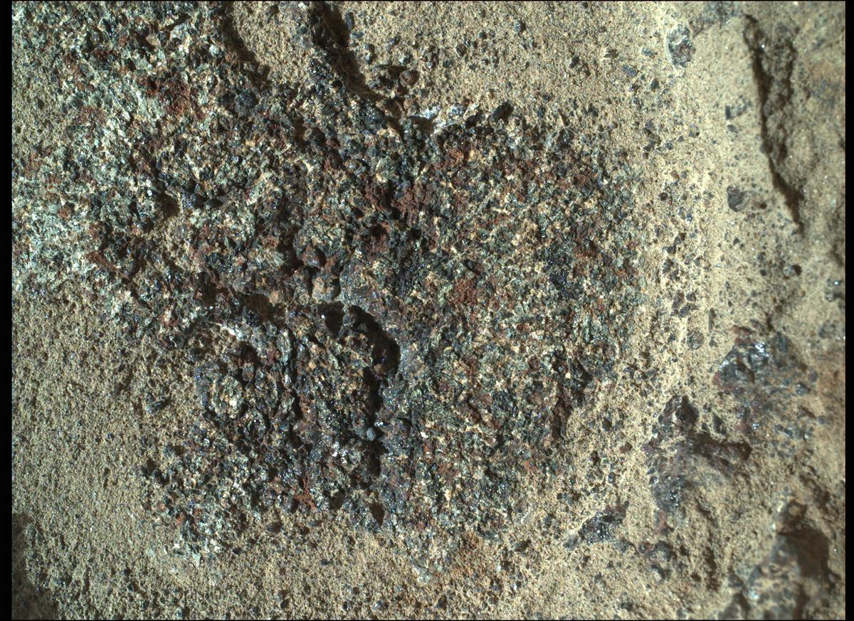This image was taken by SHERLOC_WATSON onboard NASA's Mars rover Perseverance on Sol 347