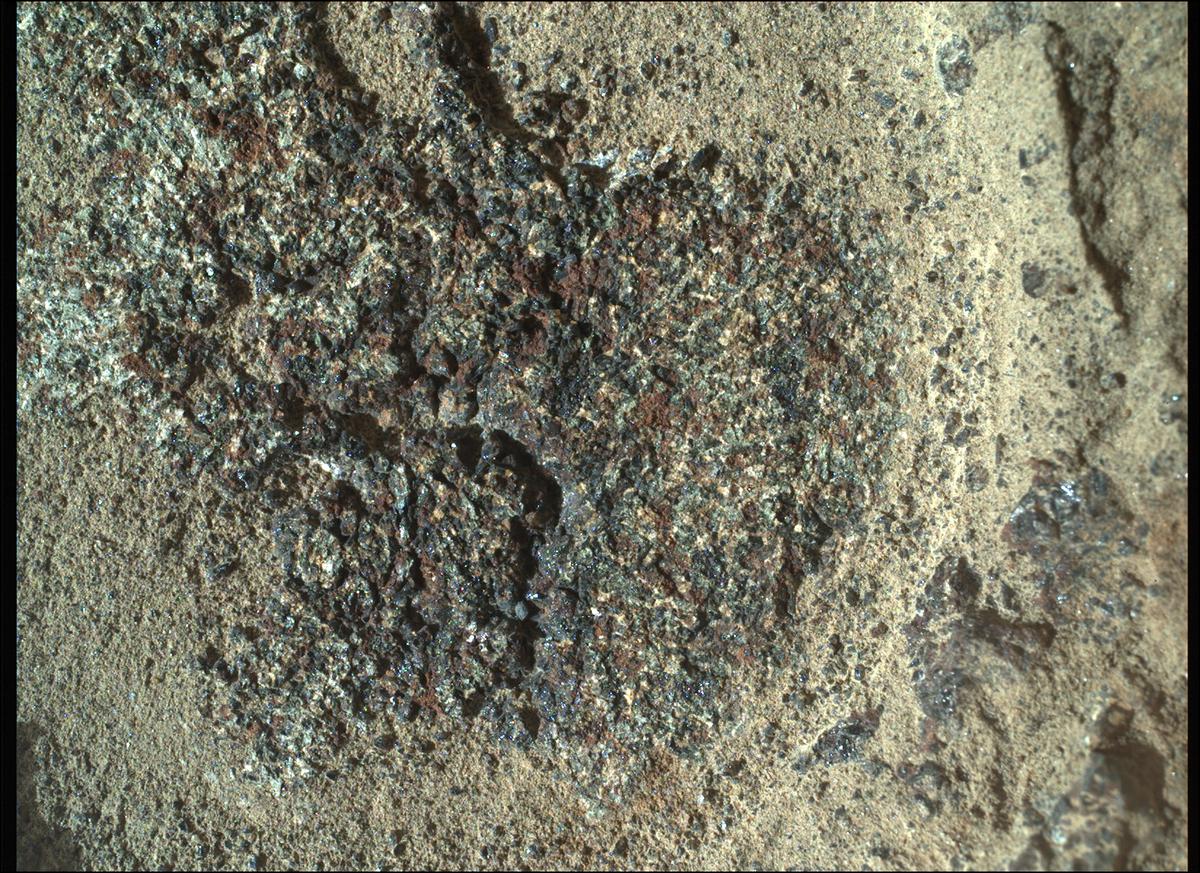 This image was taken by SHERLOC_WATSON onboard NASA's Mars rover Perseverance on Sol 347