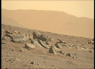 View image taken on Mars, Mars Perseverance Sol 349: Left Mastcam-Z Camera