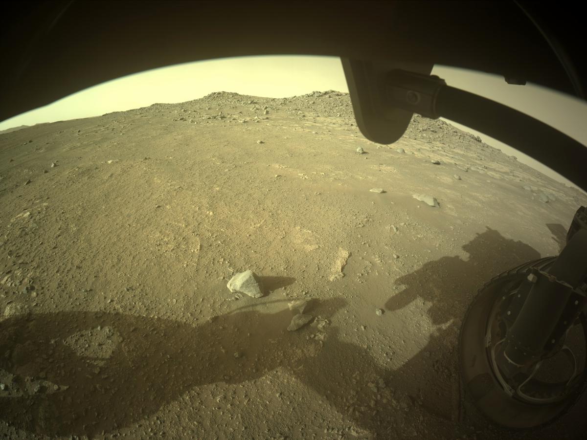 This image was taken by FRONT_HAZCAM_RIGHT_A onboard NASA's Mars rover Perseverance on Sol 351