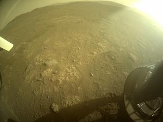 View image taken on Mars, Mars Perseverance Sol 351: Rear Right Hazard Avoidance Camera (Hazcam)