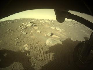 View image taken on Mars, Mars Perseverance Sol 353: Front Right Hazard Avoidance Camera (Hazcam)